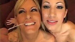 Sexy babes collecting sperm porn video